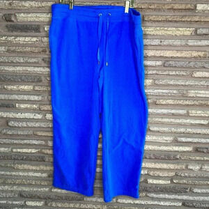 Danskin Now Bright Blue Fleece Lined Sweatpants Loungewear Pants 2XL